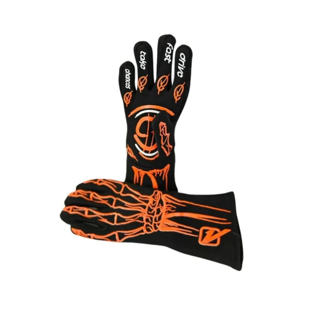 2-Layer SFI 5 YOUTH Racing Gloves - Bones - Image 10