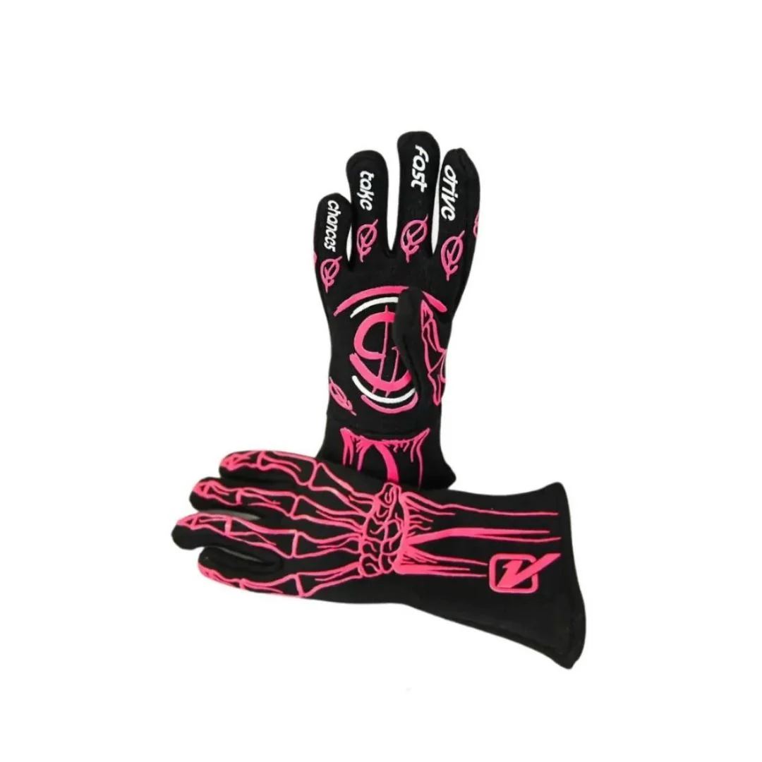 2-Layer SFI 5 YOUTH Racing Gloves - Bones - Image 11