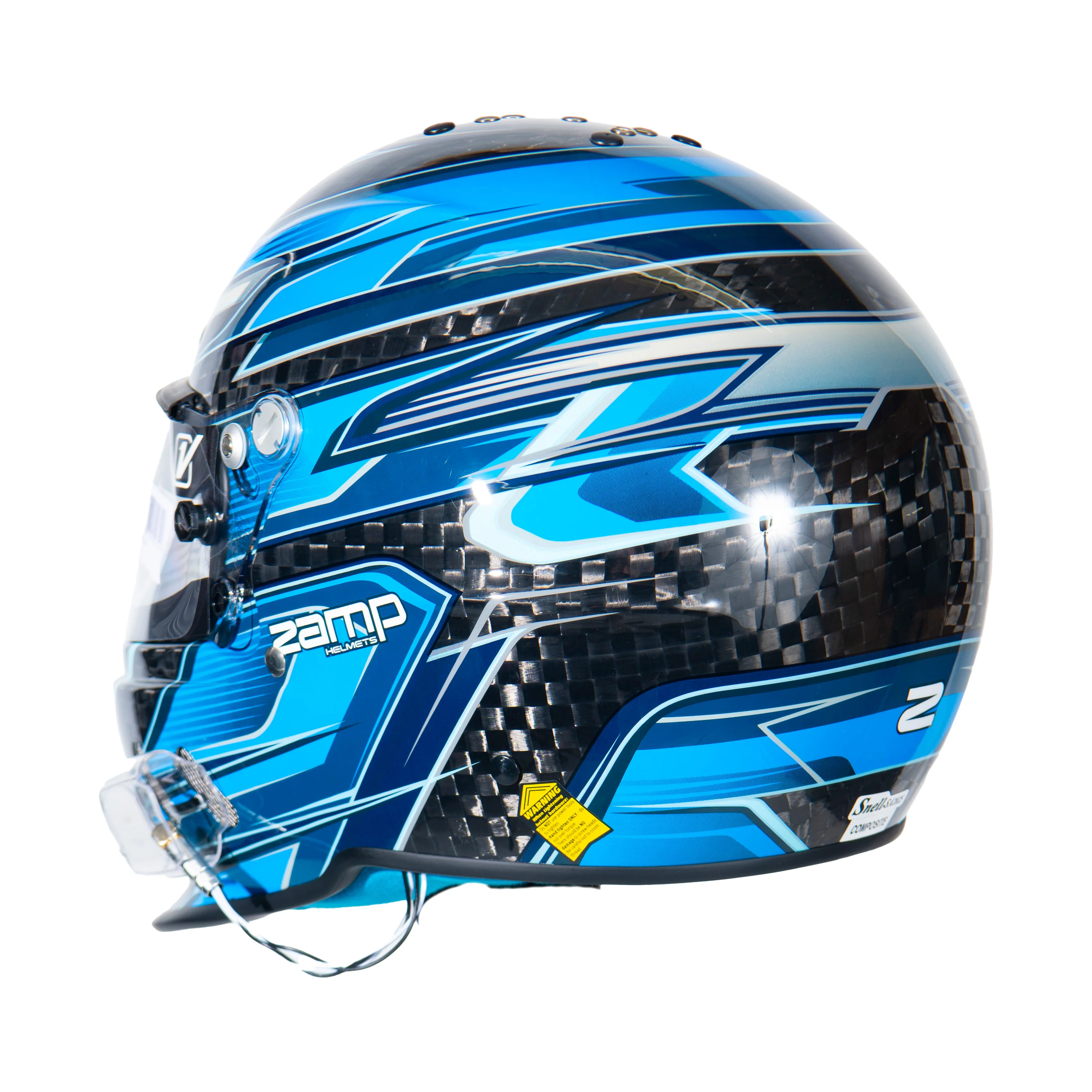 RZ-67 Pro Series-Carbon Fiber-Blue Graphic Helmet - Image 3