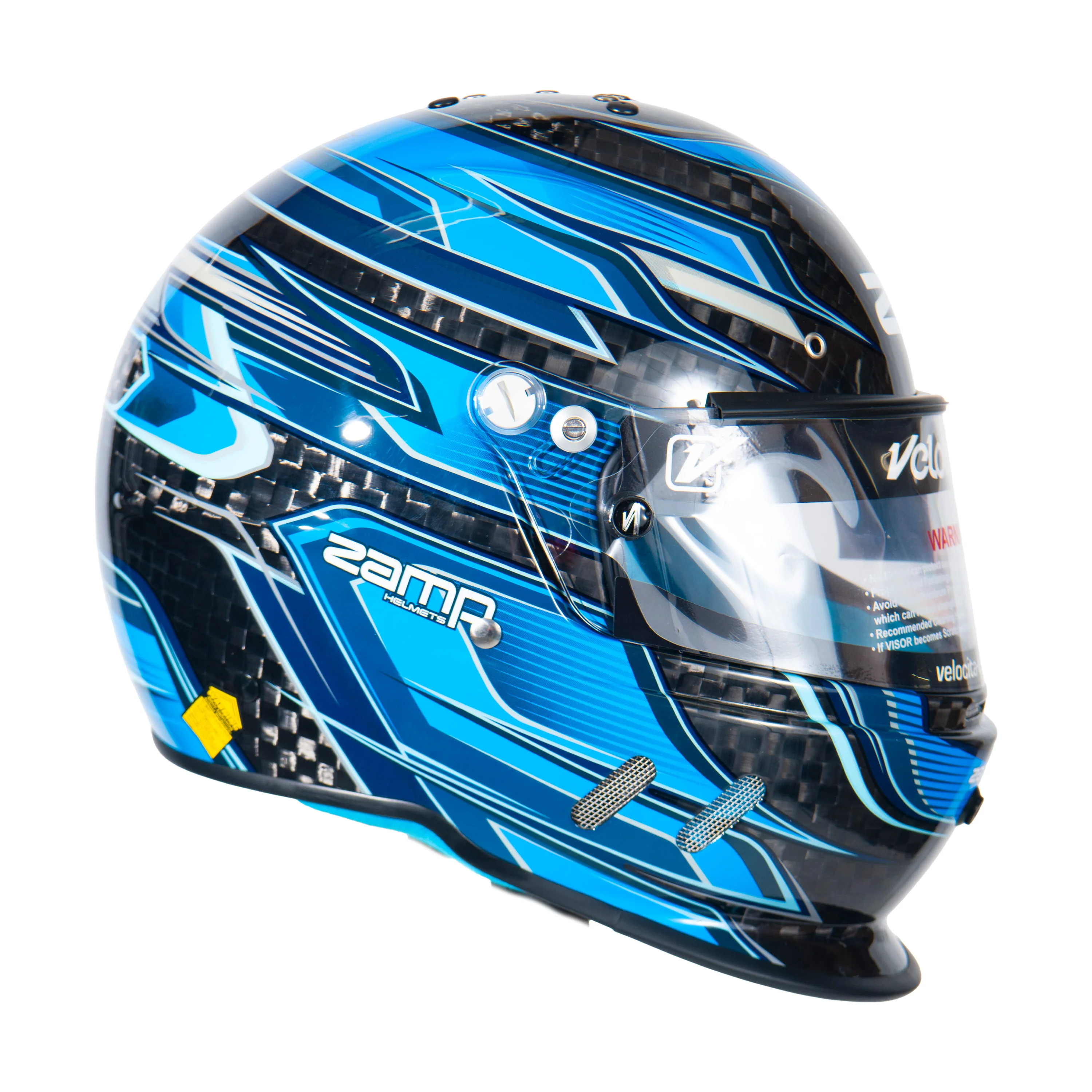 RZ-67 Pro Series-Carbon Fiber-Blue Graphic Helmet - Image 5