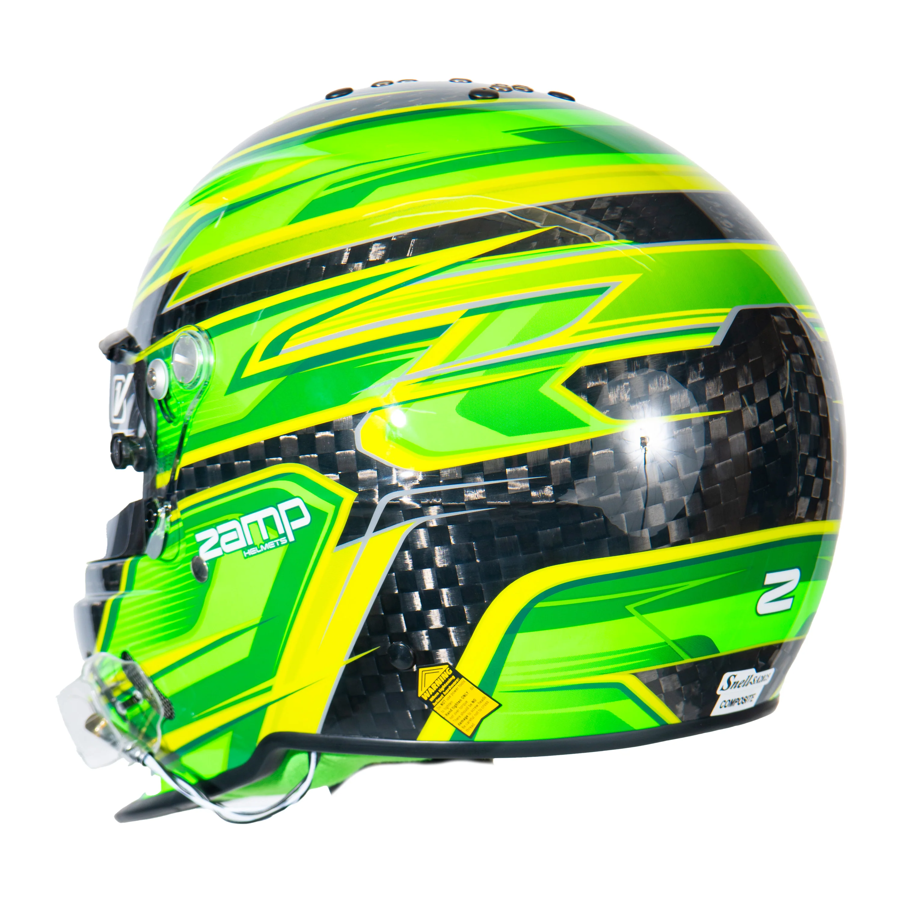 RZ-67 Pro Series-Carbon Fiber-Green Graphic Helmet - Image 3