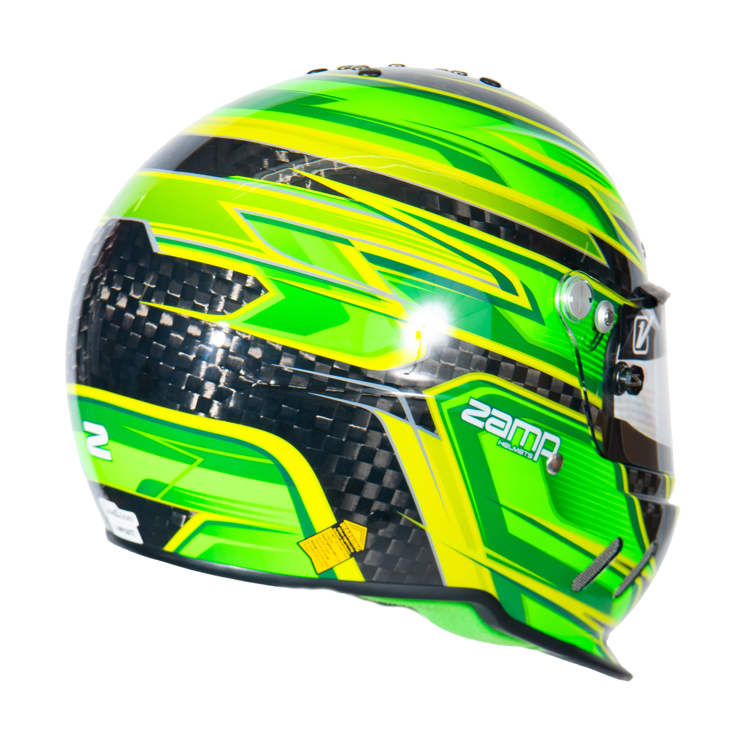 RZ-67 Pro Series-Carbon Fiber-Green Graphic Helmet - Image 4
