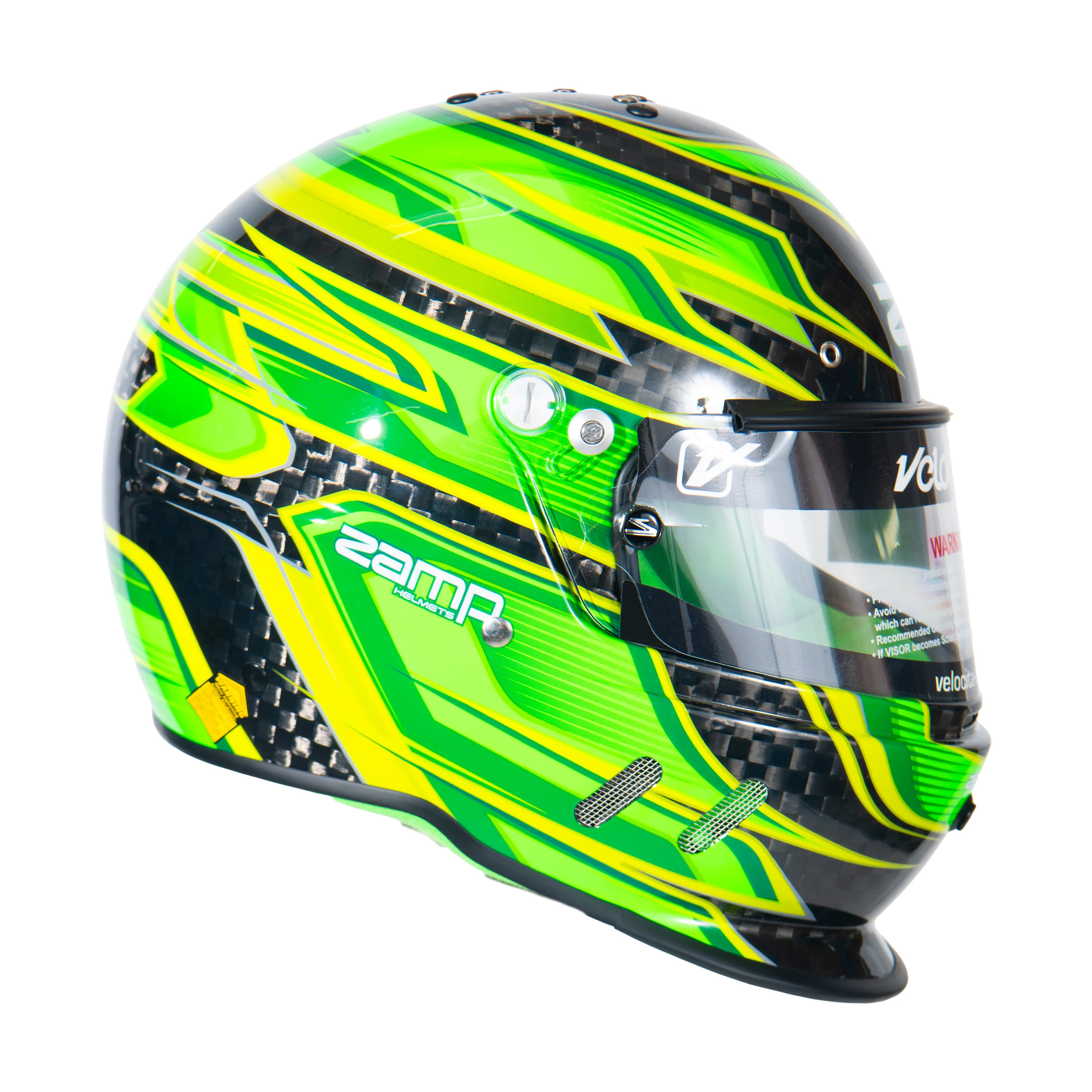 RZ-67 Pro Series-Carbon Fiber-Green Graphic Helmet - Image 5