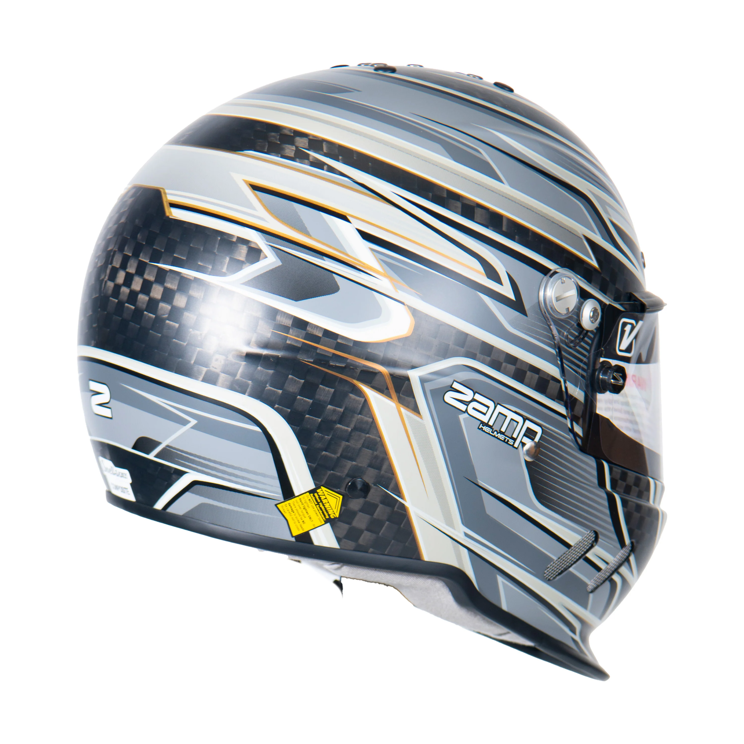 RZ-67 Pro Series-Carbon Fiber-Gray Graphic Helmet - Image 4