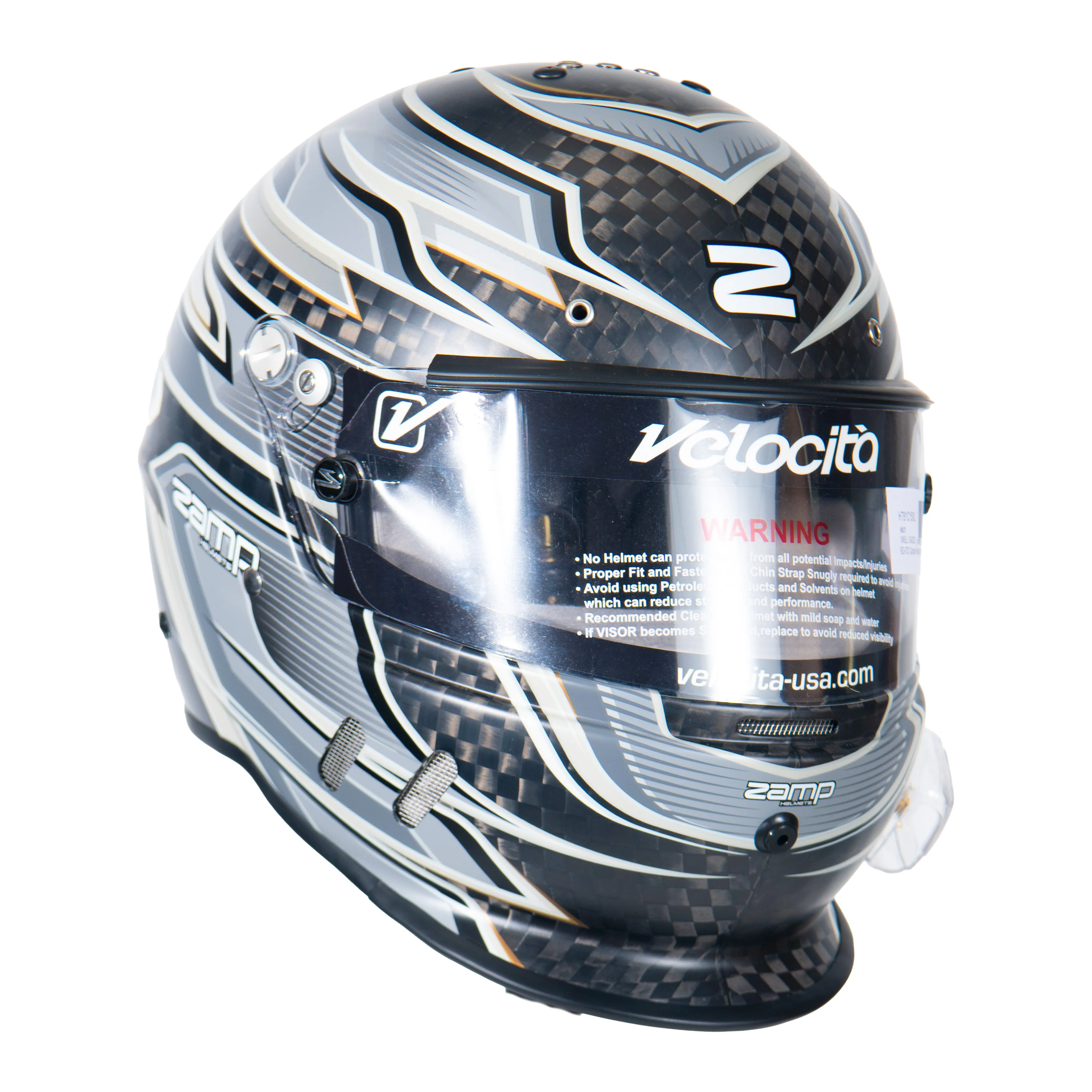 RZ-67 Pro Series-Carbon Fiber-Gray Graphic Helmet - Image 6
