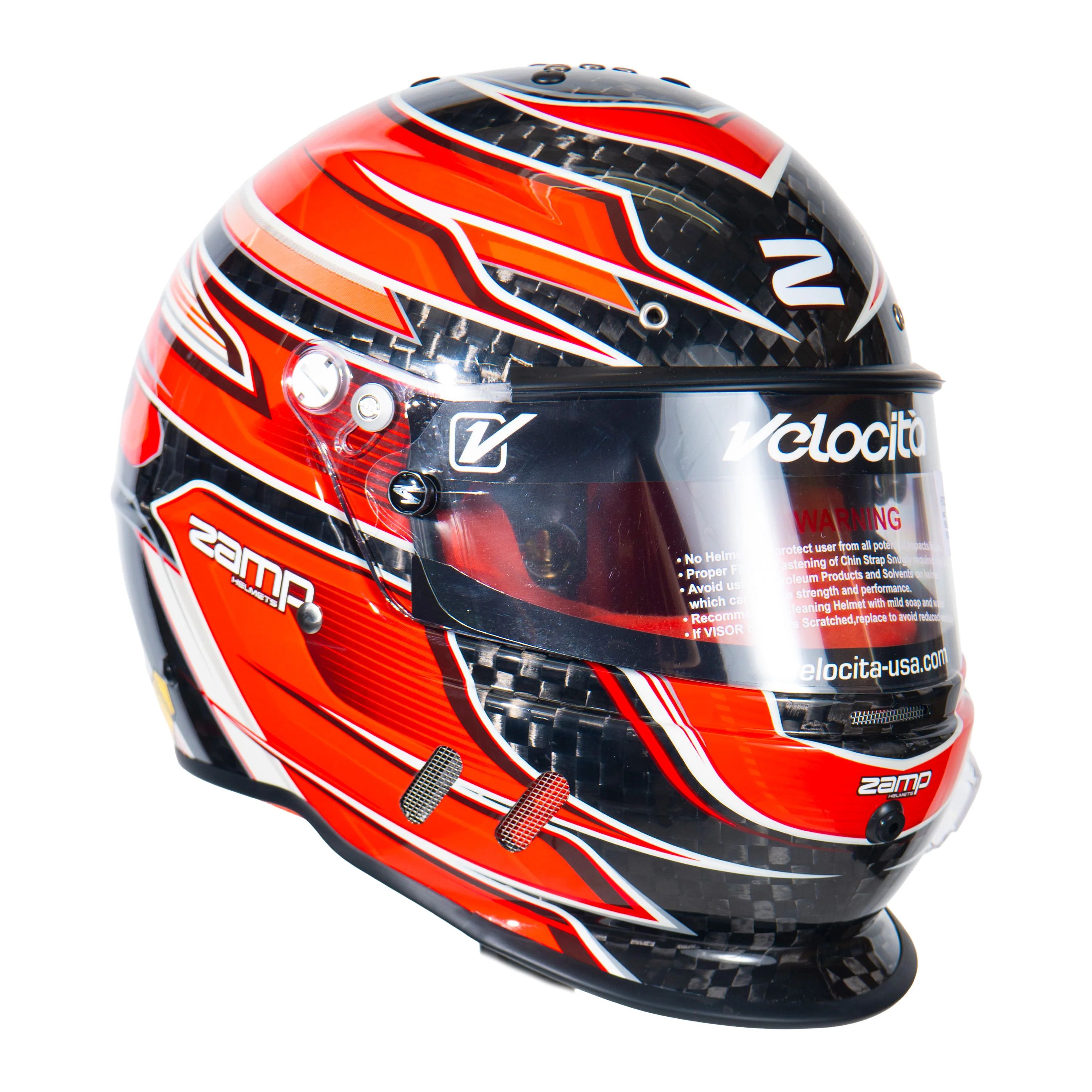 RZ-67 Pro Series-Carbon Fiber-Red Graphic Helmet - Image 6