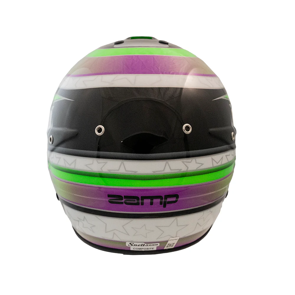 RZ-70 Pro Series Helmet Green/Purple - Image 3